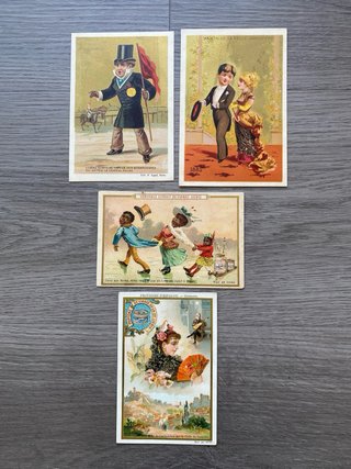 OCASIÓN! LOTE BELLÍSIMOS CROMOS ILUSTRADOS 1900s