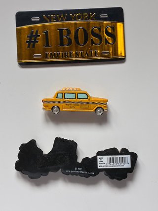 Lote 3 imanes Nueva York NYC souvenirs originales