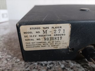 Radiocasete Arrow 8 pistas AM/FM