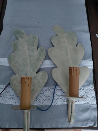 Apliques de pared Hanbel hoja verde