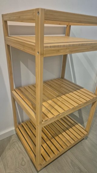 Carrito Auxiliar Bambú Ikea 3 Estantes RÅGRUND