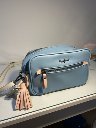 Bolso bandolera Pepe Jeans azul claro
