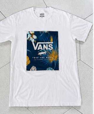 Camiseta Vans Blanca Estampado Floral