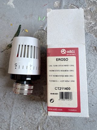 Cabezal termostático radiador Orkli
