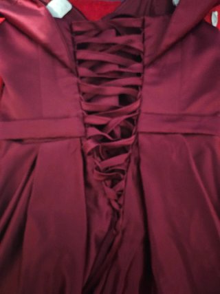 Vestido largo burdeos fiesta/graduación