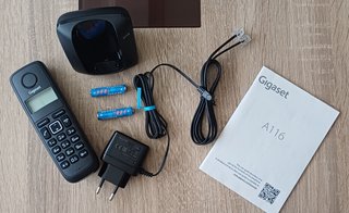 Teléfono Inalámbrico Gigaset A116 Negro