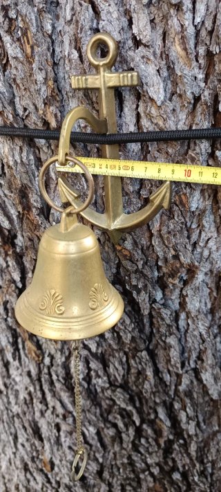 Campana Náutica Bronce Ancla