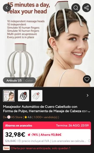 Masajeador de Cabeza EOEVIR