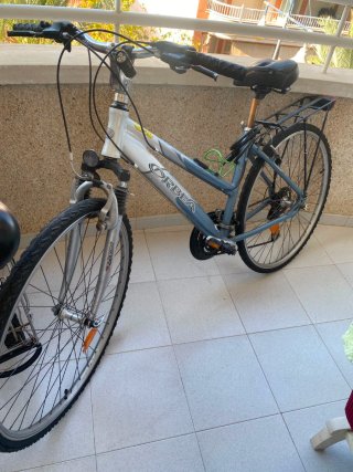 Bicicleta Orbea Gris y Blanca
