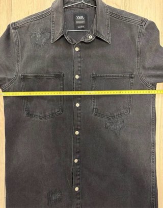 Lote 2x1 camisa zara negra ripped S chaqueta y M