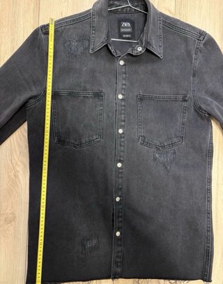 Lote 2x1 camisa zara negra ripped S chaqueta y M