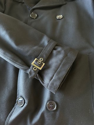 Angelico Trench Coat Lana Tasmania Blu M