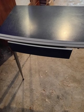 Mesa plegable azul