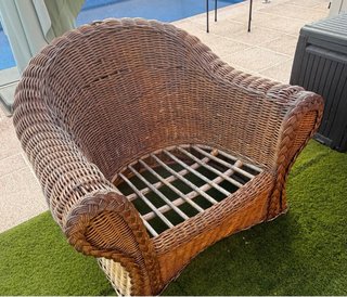 Muebles de mimbre para exterior