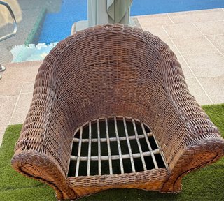 Muebles de mimbre para exterior