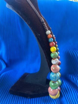 Collana perle ceramica fatte a mano