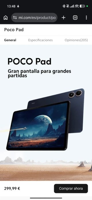 Tablet Xiaomi Poco Pad M1 12.1 8/256GB