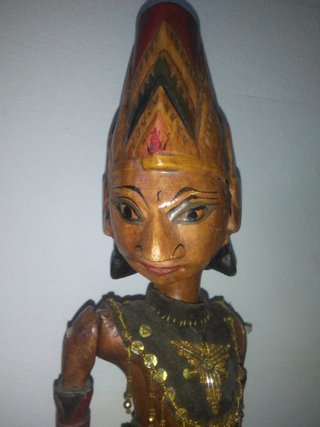 Pareja Marionetas Balinesas Madera