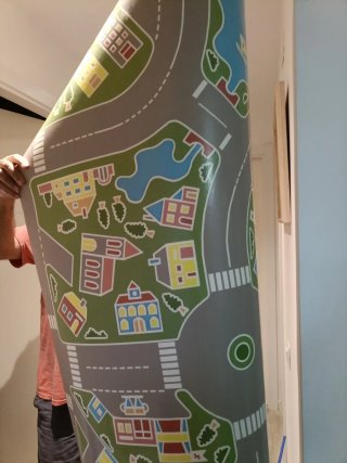 Alfombra infantil vinilo ciudad