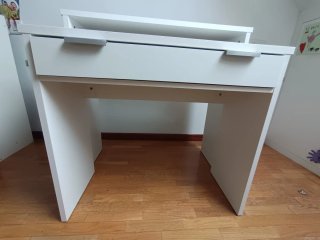 Escritorio consola extensible con cajón