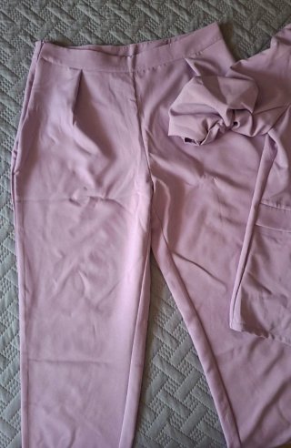 Traje lila blazer y pantalón Talla XL