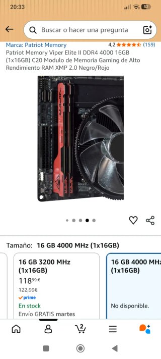 Memoria RAM Patriot Viper Elite II DDR4 16GB