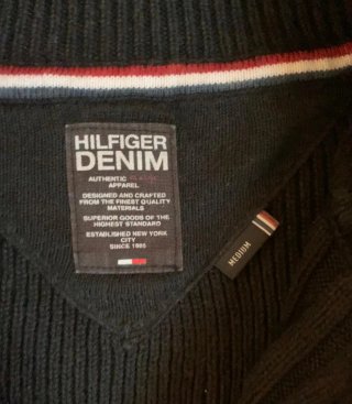 Jersey Tommy Hilfiger Cremallera Negro Talla M