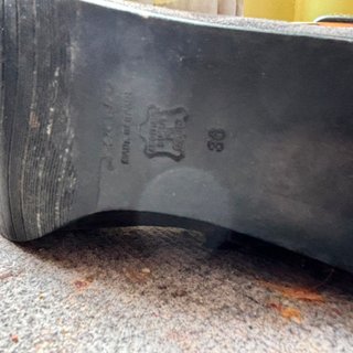 Botas Loewe Ante Marrón y Negro Hebilla Cremallera