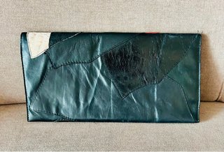 Bolso de piel patchwork vintage