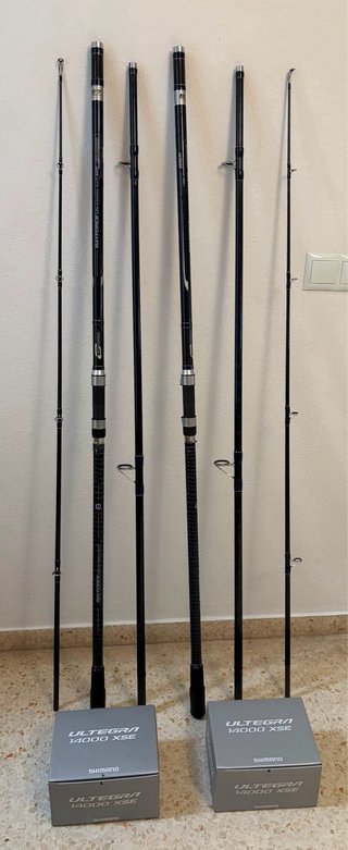 2 Carretes Shimano Ultegra XSE + 2 Cañas Cinnetic