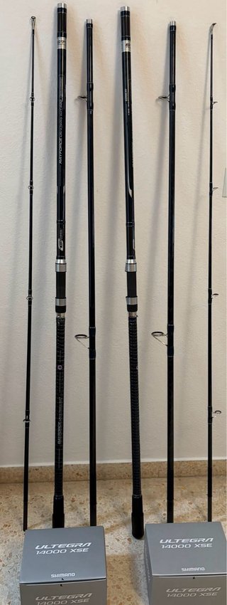 2 Carretes Shimano Ultegra XSE + 2 Cañas Cinnetic