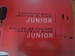 Punching ball niños + guantes boxeo 4oz