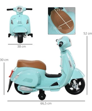 Vespa eléctrica verde