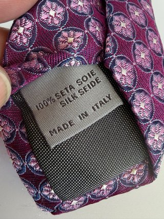 Corbata Canali 1934 Seda Italia