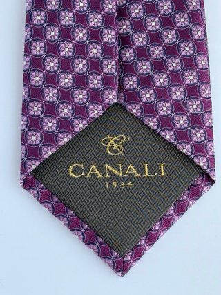 Corbata Canali 1934 Seda Italia