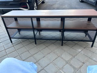 Mueble TV Ikea Fjällbo Negro/Madera