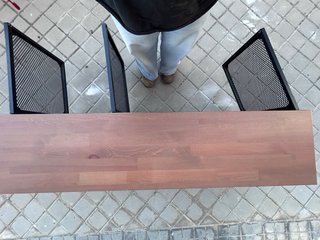 Mueble TV Ikea Fjällbo Negro/Madera