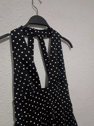 Vestido mini lunares Zara