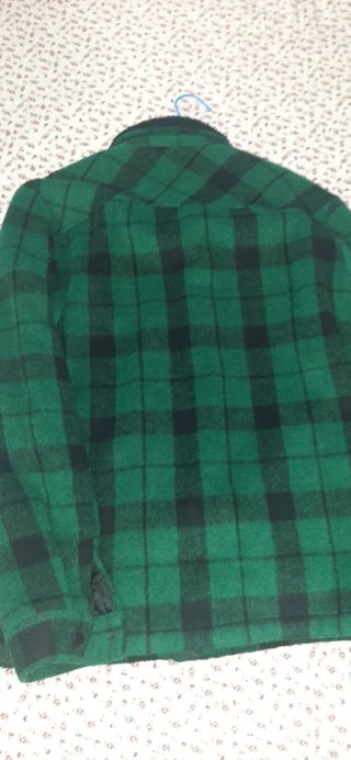 Chaqueta Pull&Bear cuadros verde y negro