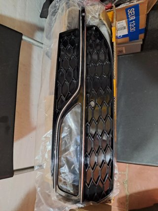 Rejilla frontal coche negro/cromo para audi S3 A3