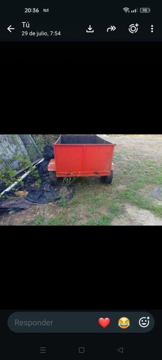 Remolque para tractor Enganche atornillado  Freno