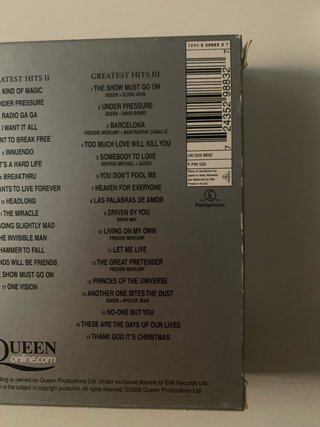 Queen Greatest Hits I II & III 3 CD