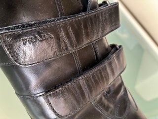 Zapatos Prada Piel Negros Talla 45