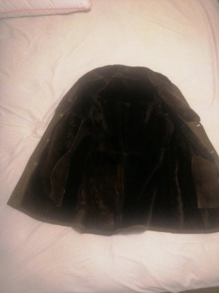 Chaqueta de Abrigo de ante para hombre.