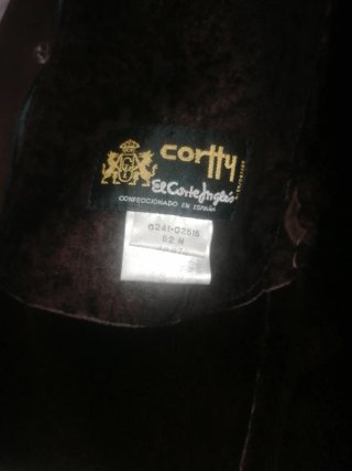 Chaqueta de Abrigo de ante para hombre.