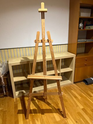 Caballete de madera para pintar