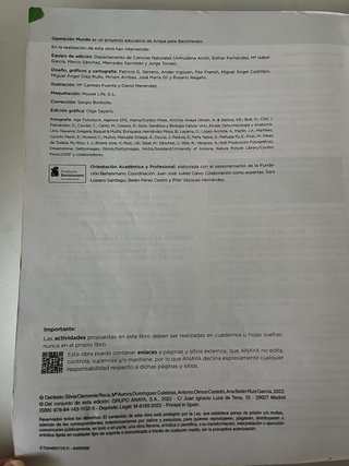 Biología, Geología y Ciencias Ambientales 1 Bac...