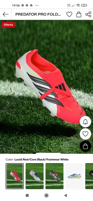 Botas de césped artificial adidas pro talla 38.5