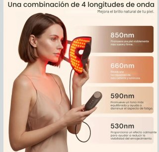 PRECINTADA‼️Máscara facial LED