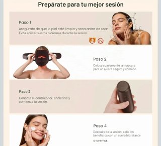 PRECINTADA‼️Máscara facial LED